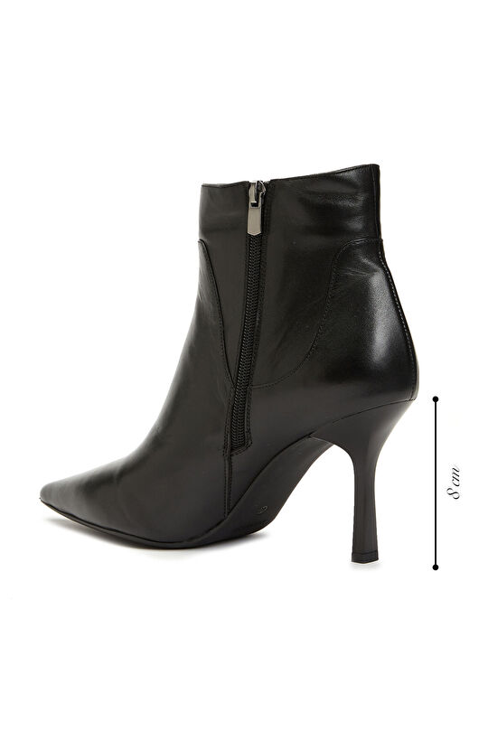 Siyah Kadın Deri Bot