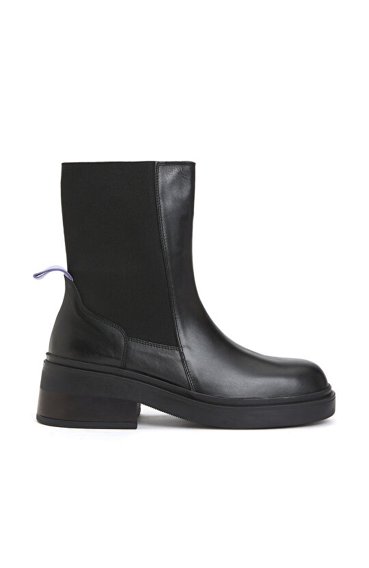 Siyah Kadın Deri Bot