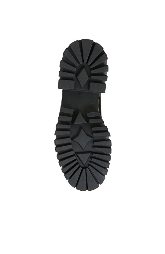 Siyah Kadın Deri Chelsea Bot