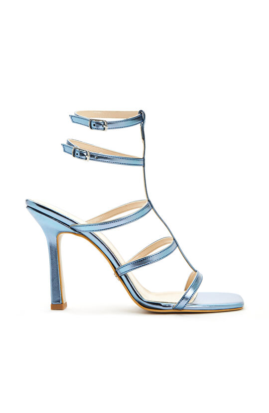 Mavi Bantlı Kadın Sandalet