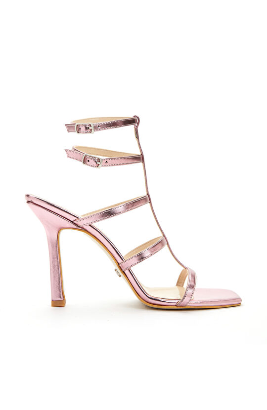 Pembe Bantlı Kadın Sandalet