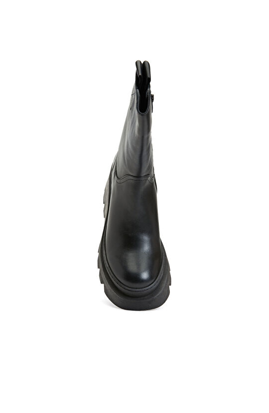 Siyah Kadın Deri Bot