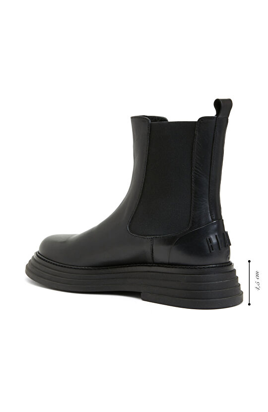 Siyah Kadın Deri Bot