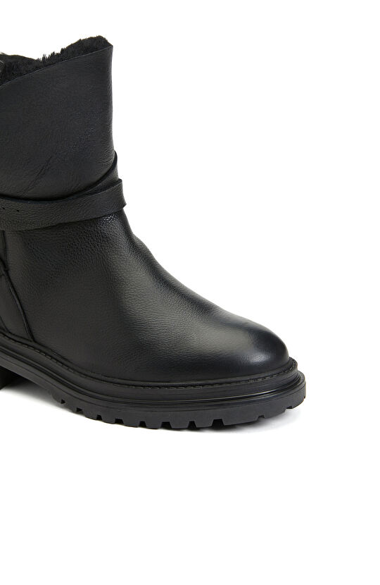 Siyah Kadın Deri Bot