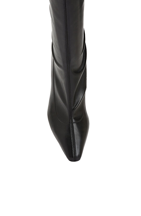 Siyah Kadın Deri Çizme