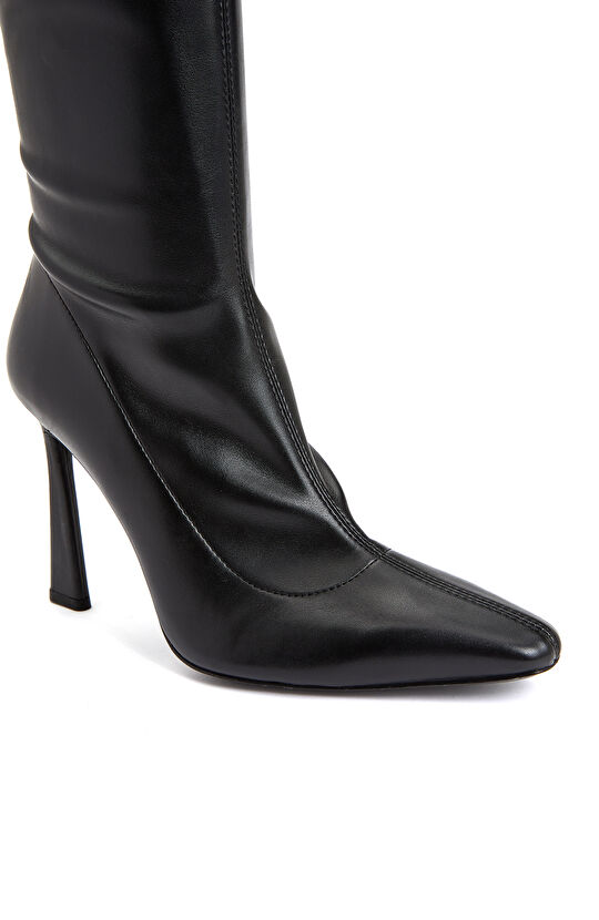 Siyah Kadın Deri Çizme