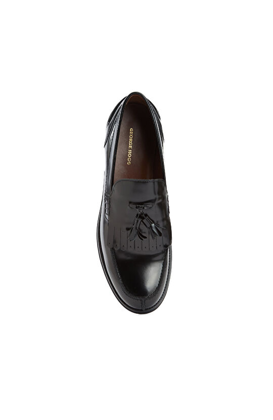 Siyah Erkek Deri Loafer