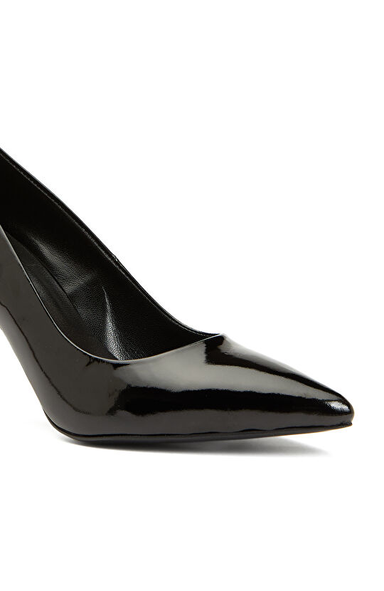 Siyah Deri Stiletto