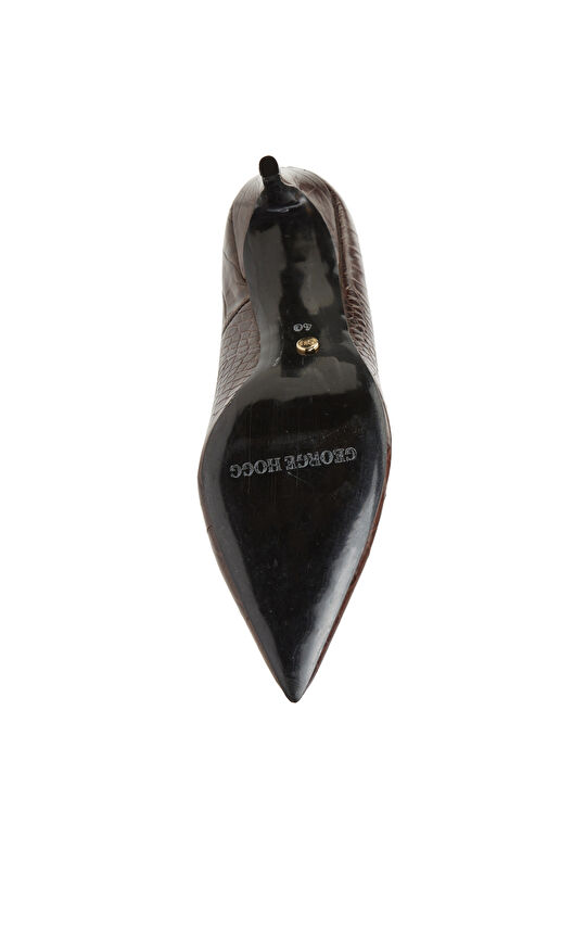 Siyah Kadın Deri Stiletto