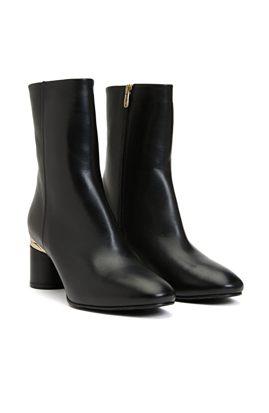 Siyah Kadın Deri Bot