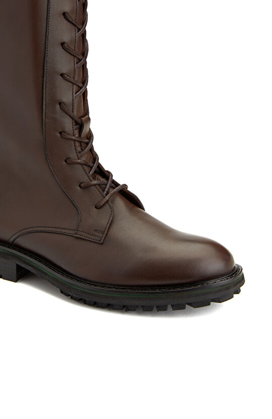 Kahverengi Kadın Deri Çizme