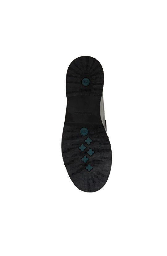 Siyah Bantlı Kadın Deri Loafer