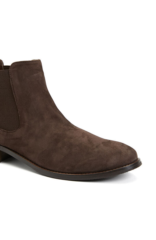 Kahverengi Kadın Deri Chelsea Bot