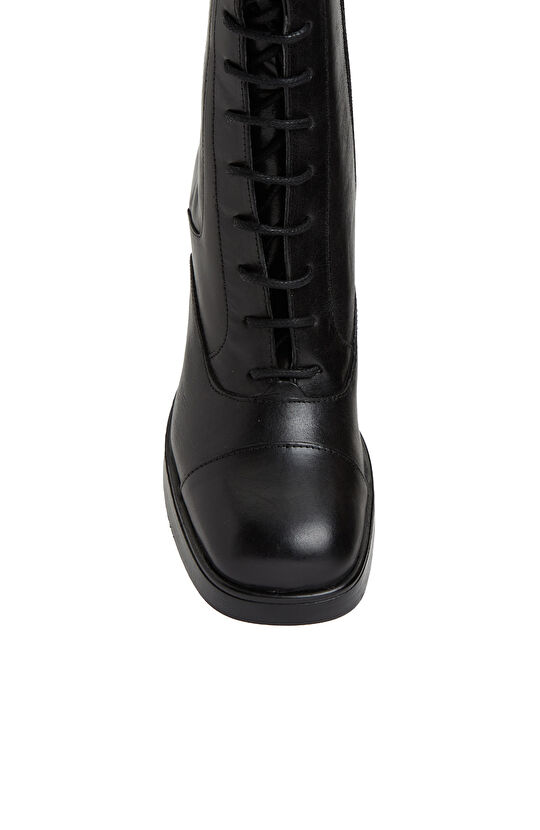 Siyah Kadın Deri Bot