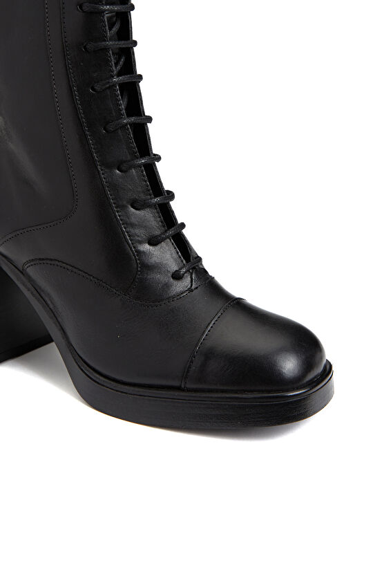 Siyah Kadın Deri Bot