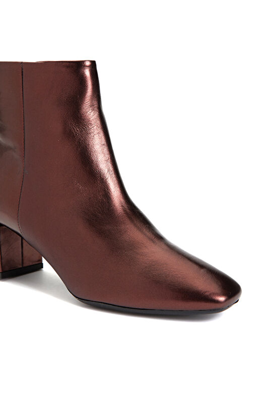 Bordo Kadın Deri Bot