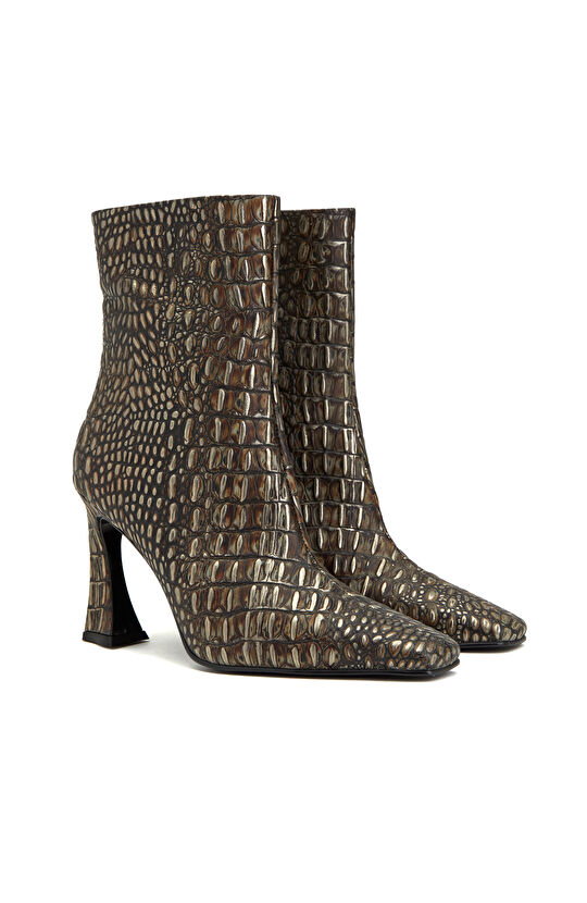 Siyah Kadın Deri Bot