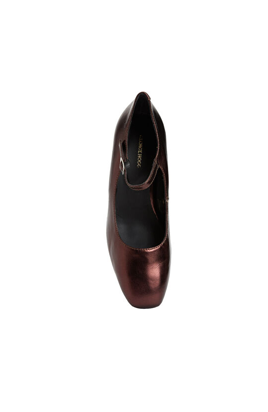 Bordo Kadın Deri Stiletto
