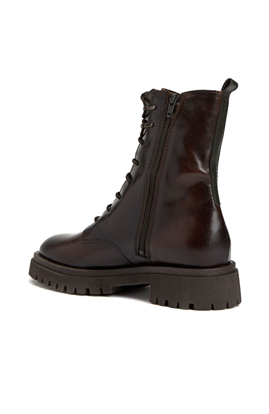 Kahverengi Kadın Deri Bot