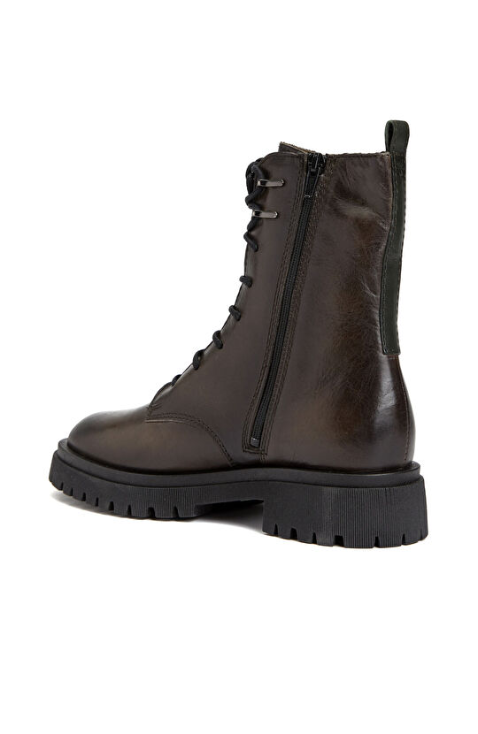 Antrasit Kadın Deri Bot