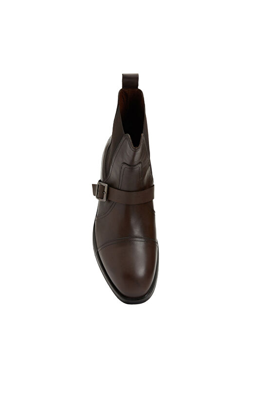 Kahverengi Erkek Deri Chelsea Bot