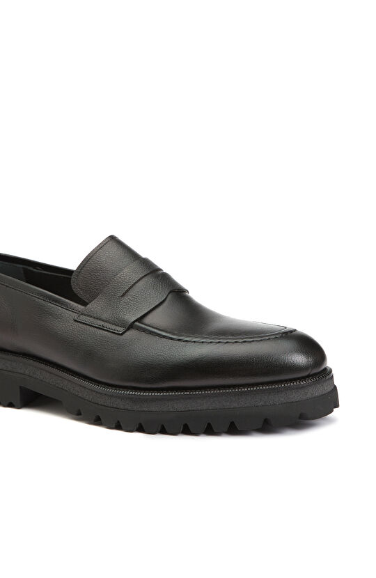 Siyah Erkek Deri Loafer