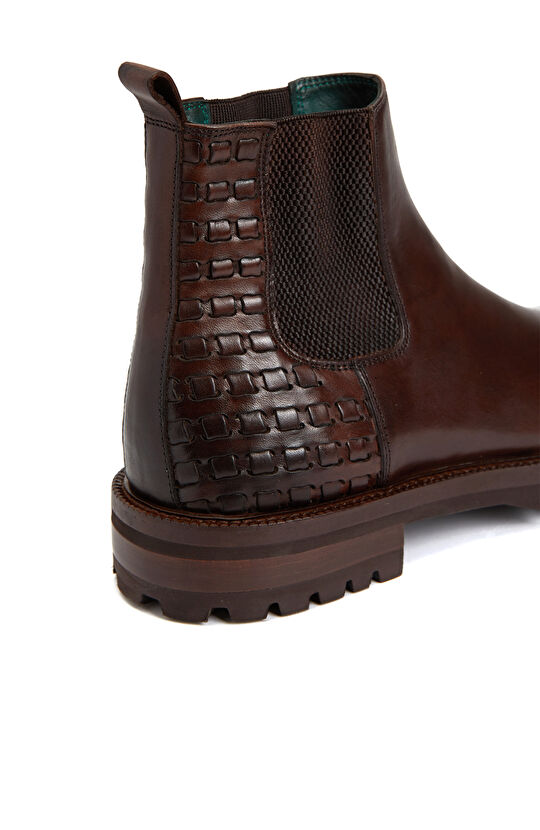 Kahverengi Erkek Deri Bot