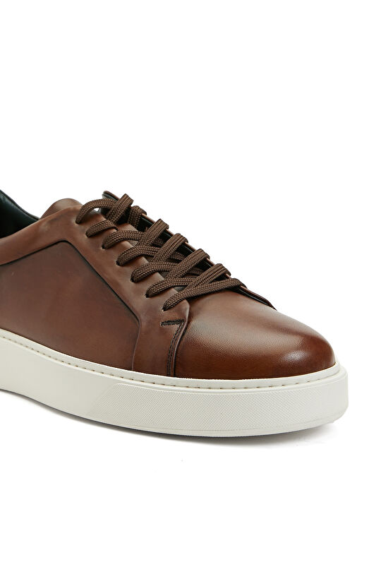 Taba Erkek Deri Sneaker