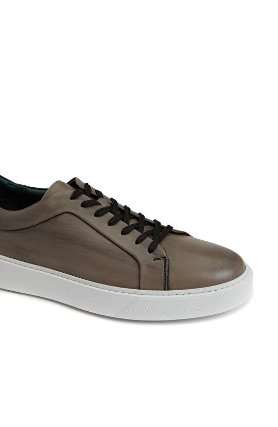 Antrasit Erkek Deri Sneaker
