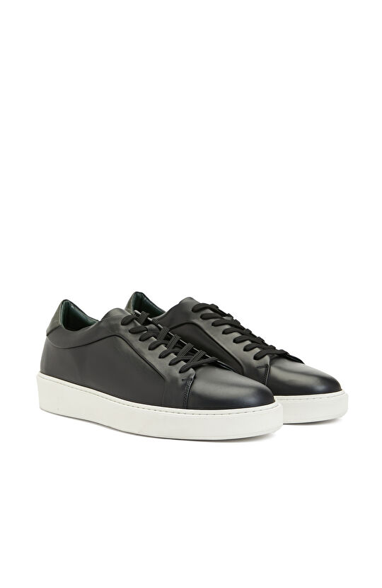 Siyah Erkek Deri Sneaker