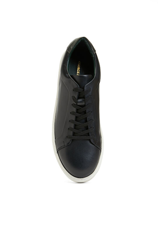 Siyah Erkek Deri Sneaker
