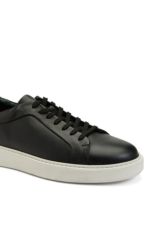 Siyah Erkek Deri Sneaker