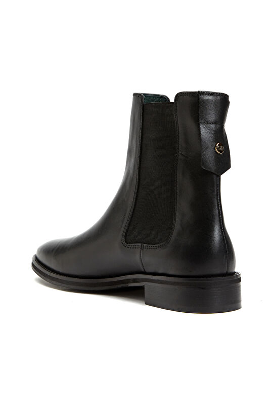 Siyah Kadın Deri Bot