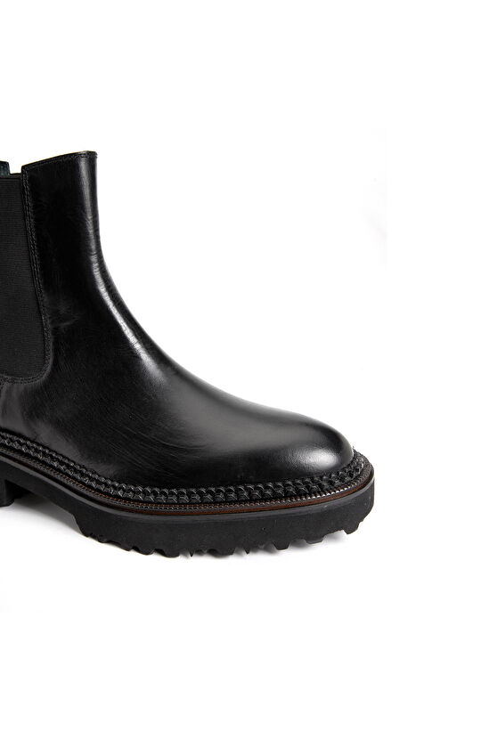 Siyah Kadın Deri Bot