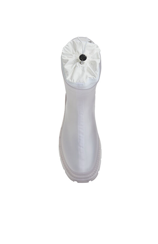 Beyaz Kadın Yağmur Botu
