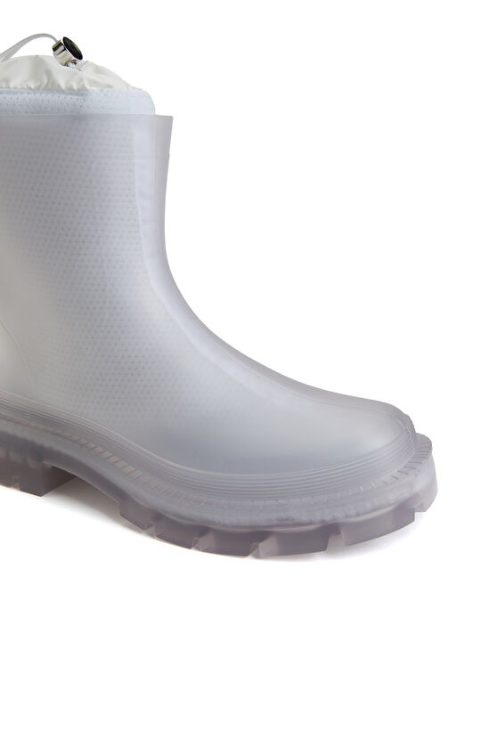 Beyaz Kadın Yağmur Botu