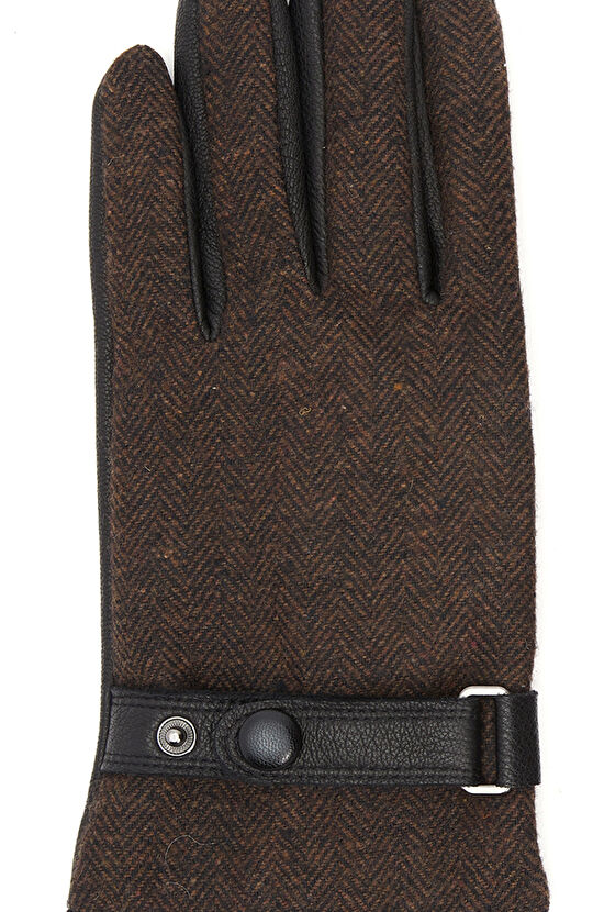 Kahverengi Erkek Deri Eldiven