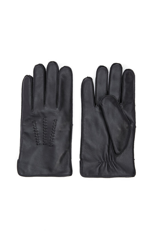 Siyah Erkek Deri Eldiven