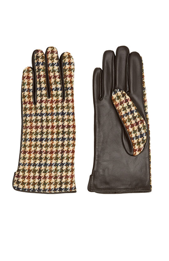 Ekose Yün Kadın Eldiven