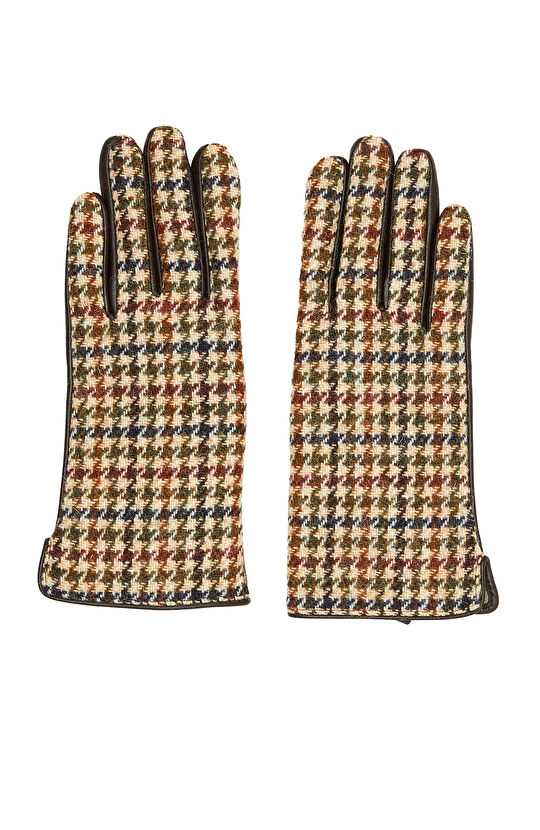 Ekose Yün Kadın Eldiven