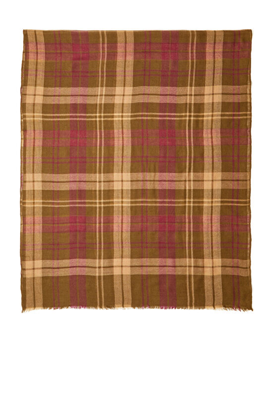 Renkli Ekoseli Kadın Yün Şal