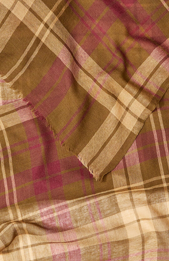 Renkli Ekoseli Kadın Yün Şal