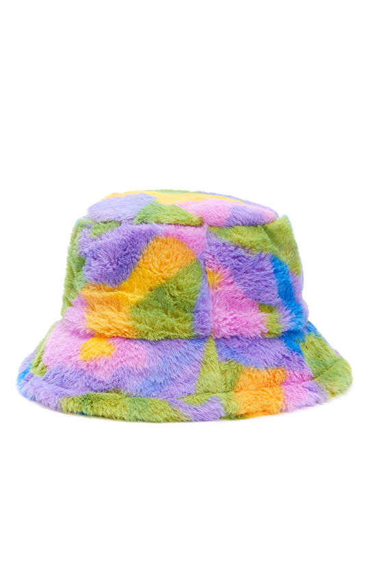 Renkli Kadın Bucket Şapka
