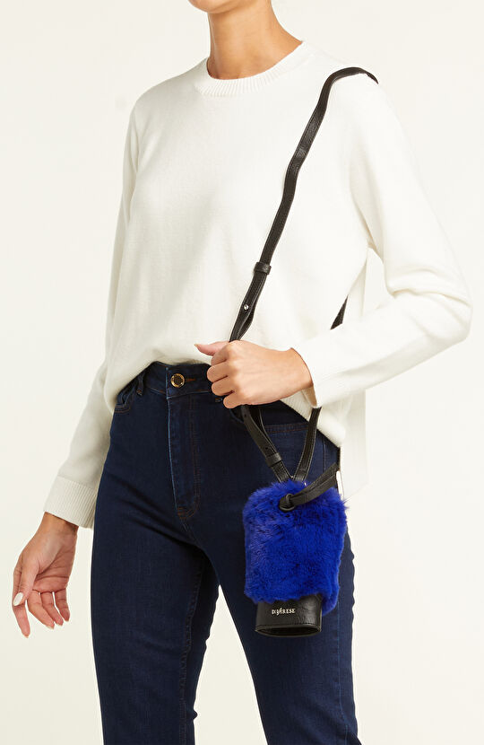 Siyah Logolu Kadın El Portföyü