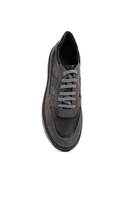 Gri Lacivert Erkek Sneaker