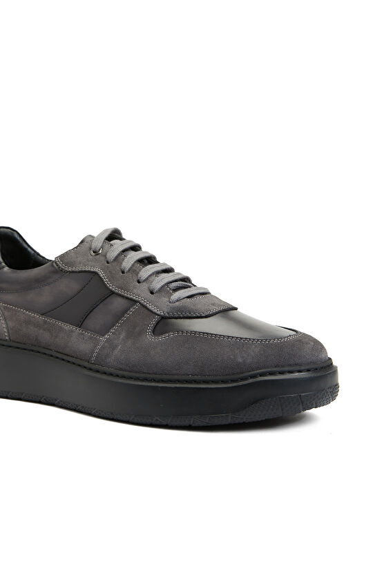 Gri Lacivert Erkek Sneaker