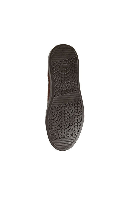 Kahverengi Erkek Deri Sneaker