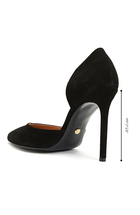 Siyah Deri Stiletto