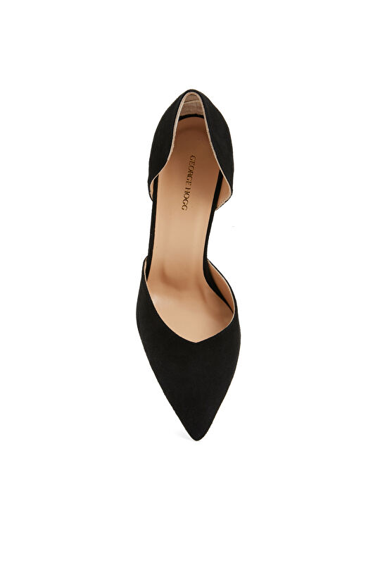 Siyah Deri Stiletto