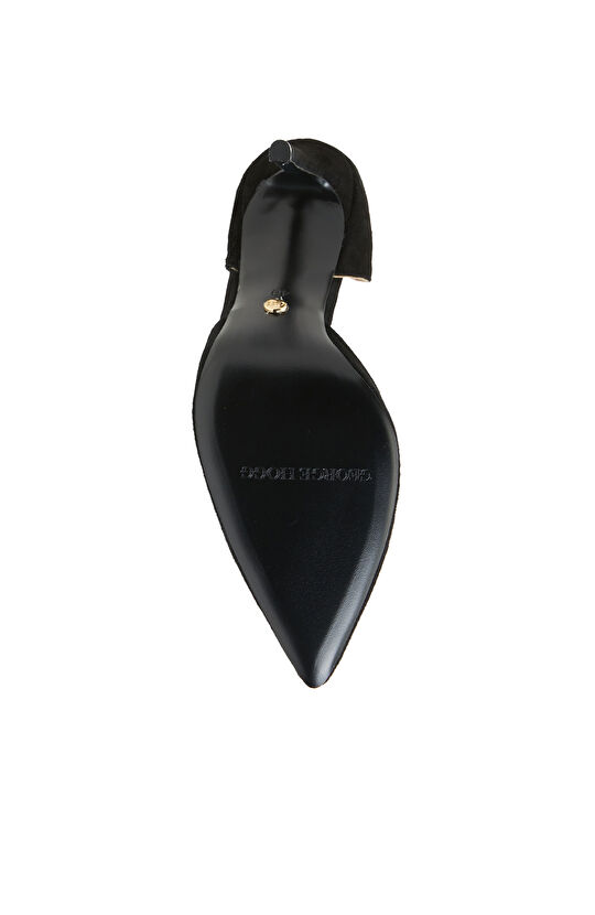 Siyah Deri Stiletto